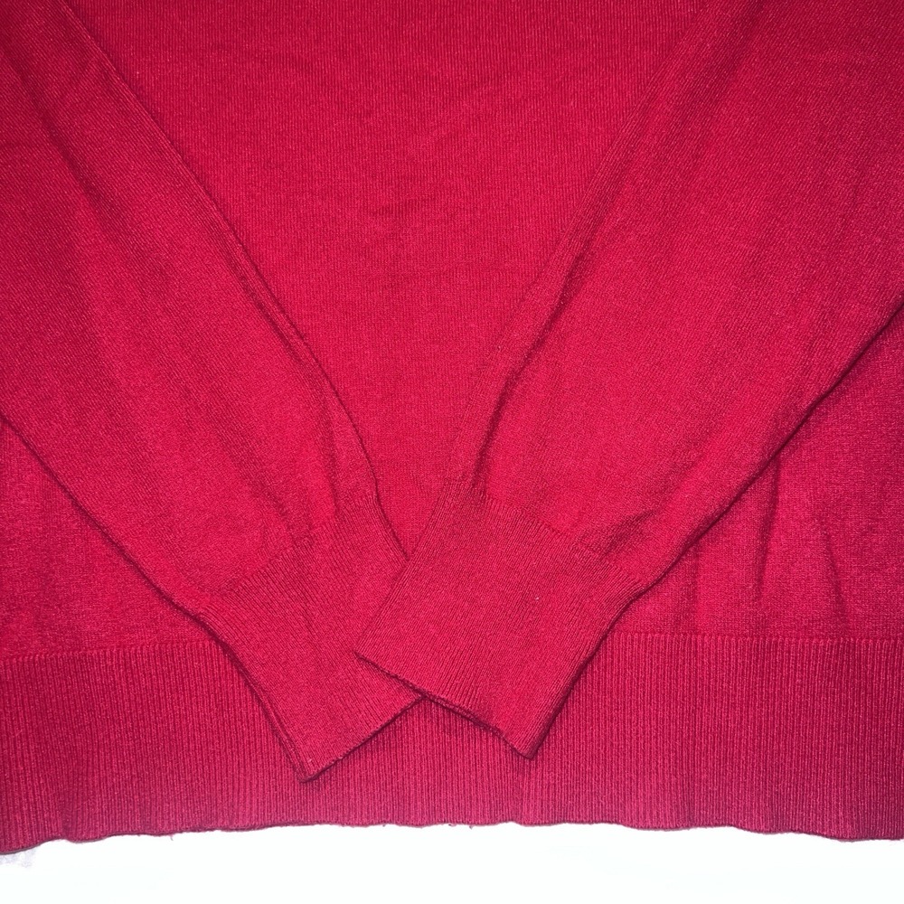 Rae Dunn Red "LOVE" Sweater Sz M Soft Stretch Valentine GrandmaCore - Picture 7 of 7